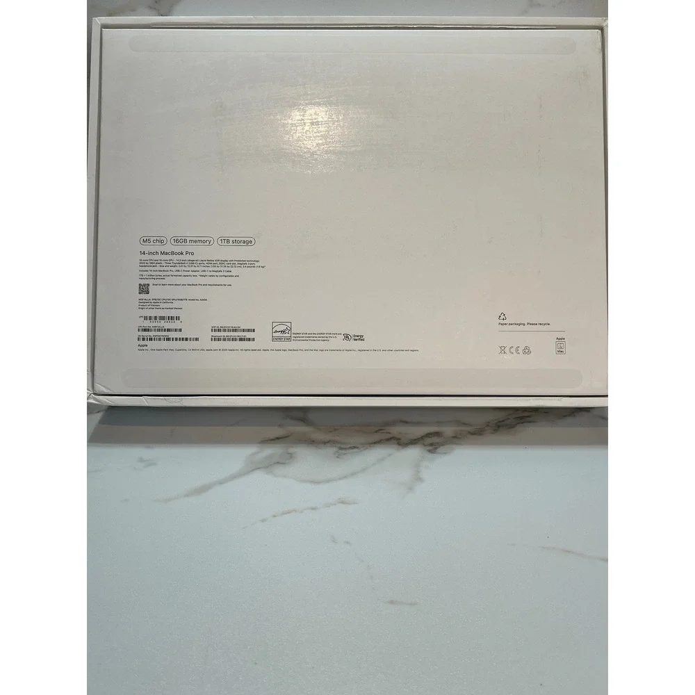 Apple MacBook Pro 14 Box Only M5 Chip 16GB 1TB Model A3434 Empty Packaging